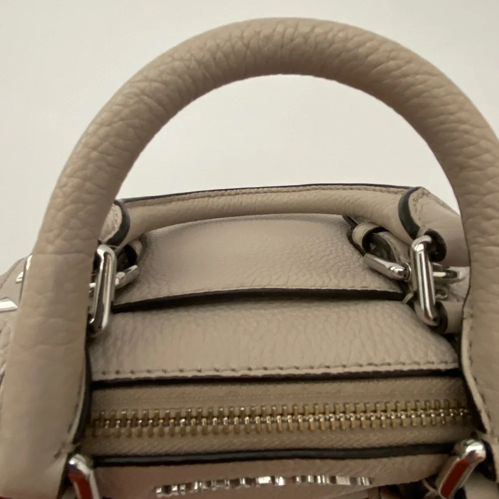 Michael Kors Pebble Leather Studded Satchel Crossbody